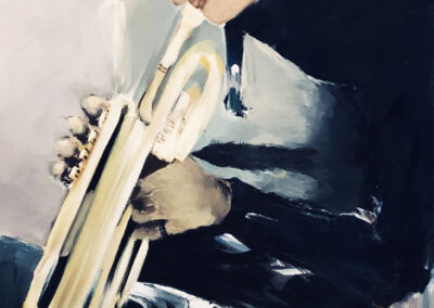 Painting of a trumpet