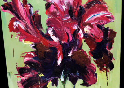 Painting of a purple orchid