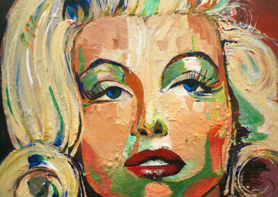 A portrait of Madonna